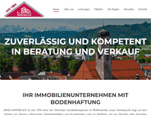 Tablet Screenshot of bindl-immobilien.de